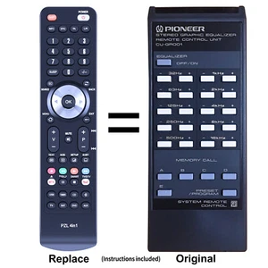 New CU-GR001 Replacement Remote Control For PIONEER Graphic Equalizer GR-777 - Picture 1 of 12
