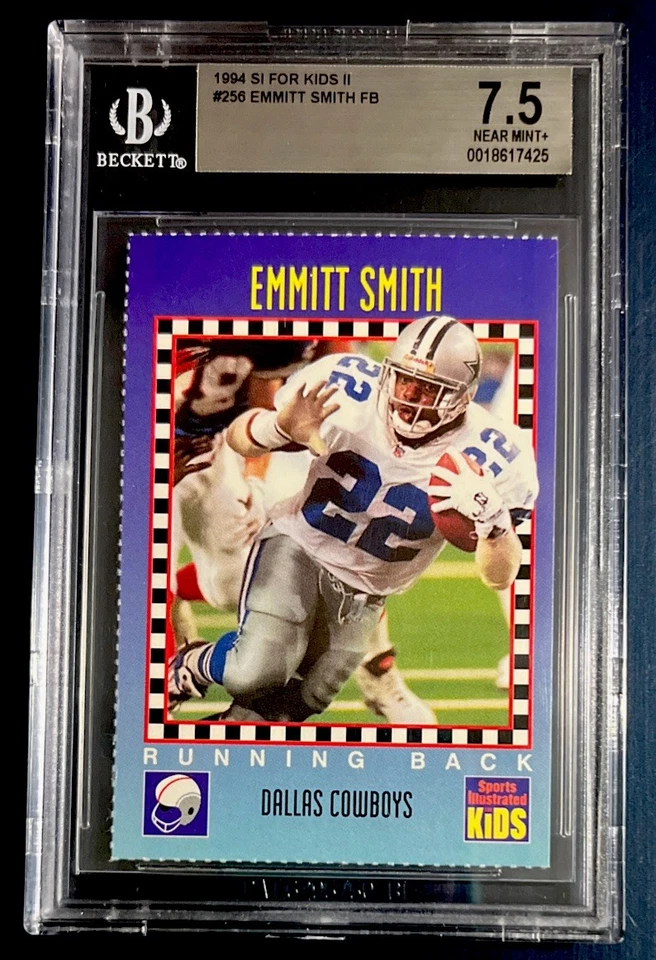 EMMITT SMITH Rare Dallas Cowboys Sports Illustrated for Kids SI 1994 BGS 7.5 - Image 1 of 2