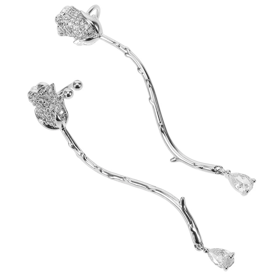  2 Pcs Orecchini A Clip Clips Gioielli Per Le Orecchie L'orecchio - Immagine 1 di 4