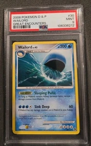 POKEMON CARD WAILORD RARE 30 D & P GREAT ENCOUNTERS #30 GRADED PSA 9 VINTAGE - Picture 1 of 3