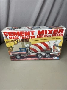 VINTAGE MPC CEMENT MIXER- MACK TRACTOR AND REX MIXER, MPC 1-0853, 1/25th Scale - Imagen 1 de 23