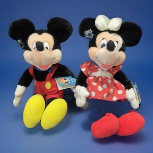 "Muñecas de peluche de 17"" de colección Applause Disney Minnie y Mickey Mouse nuevas con etiquetas" - Imagen 1 de 24