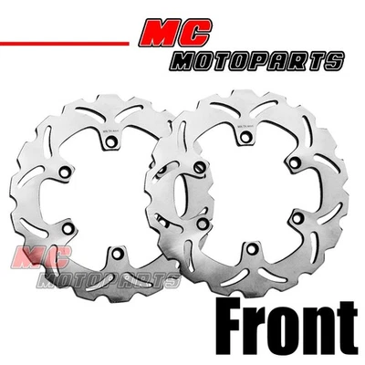 Front Rotor Brake Disc 2 Piece For Honda CBR600F VFR 400R 750F CBX750F PC800 — 第 1/2 张图片