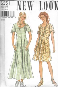 New Look Pattern #6351-Misses Dress in Two Lengths in Sizes 6-16 - Picture 1 of 1