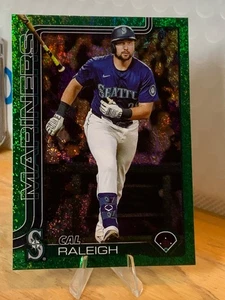 2025 Topps #603 Cal Raleigh Green Holo Foil #/99 - Picture 1 of 6