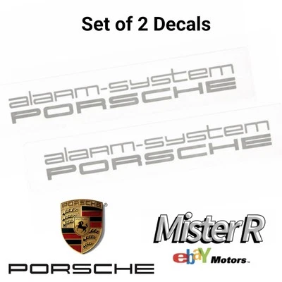 Porsche • Alarm System Decal/Label Set • Window Security Stickers • #91170125000 - Image 1 of 4