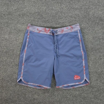 Pantalones Cortos Patagonia Para Hombres 29 Azul Hidropeak Vieira Boardshorts Surf Natación Playa Logo Foto 1 de 4