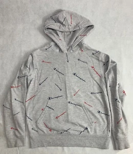 Champion Sweatshirt Youth Large YL Unisex Kids Graphic Grey Logos - Picture 1 of 3
