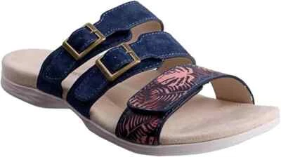 Sandalia Spenco Orchid Slide para mujer | Azul tropical | 8B (sin caja) Foto 1 de 4