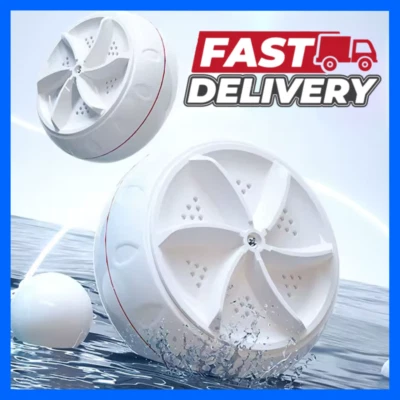 USB 60W Portable Mini Ultrasonic Washing Machine USB High-Power Washer Travel - Image 1 of 4