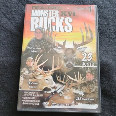 Realtree Monster Bucks XVI Volume 1 (DVD, 2008) Deer Hunting BUY 2 GET 1 FREE! Foto 1 de 4