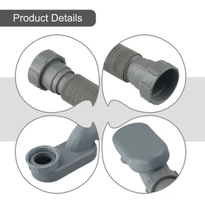 ABS For Bathtub Shower Drain Solution with Flexible Rubber P Trap Design - Picture 1 of 21