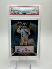 22 Panini Select Kenny Pickett Rookie Signatures Light Blue Prizm /49 PSA 10