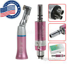 Dental Low Speed Handpiece Contra Angle + E-Type Air Motor 4-Hole Fit Nsk