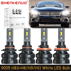 For Nissan Maxima 2009-2015 Combo 9005+H11 LED Headlights Bulbs High Low Beam Z8 - Picture 1 of 18