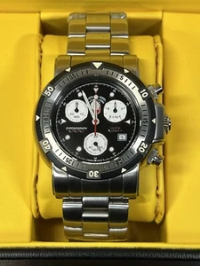 CX Swiss Military Seawolf Men’s S/2529 Chrono Quartz Bracelet Watch 100ATM Ø44mm - Picture 1 of 10