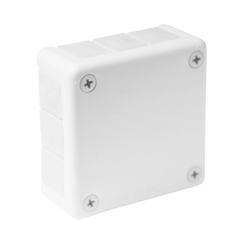 Abzweigkasten Aufputz-Feuchtraum Verbindungsdose gewindelos weiss 98x98x42mm - Bild 1 von 1