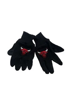 chicago bulls fleece gloves adult OSFA 2010s NBA - Picture 1 of 4