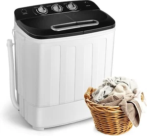 Tiktun Portable Washer and Dryer Combo XPB36-1288SA Mini Washing Machine, Black - Picture 1 of 4