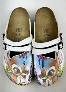 RARE Birkis by Birkenstock Disney Bambi Strappy Clog Sandals 39 L8 M6 LTD - Picture 1 of 17