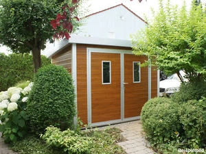 GO-ISO - hochwertiges Gartenhaus isoliert - Holzoptik - 2,85 x 2,50 m - Bild 1 von 5