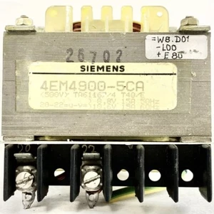 Siemens 4EM4900-5CA / 4EM49005CA Transformer 15A 50/60V - Picture 1 of 6