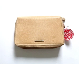 HJP Geldbörse TINTA Leder RFID beige Portemonnaie 15 x 10 x 3 cm - Bild 1 von 3