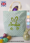 Personalised Pink Easter Egg Basket Treat Chocolate Bunny Rabbit Bucket Gift
