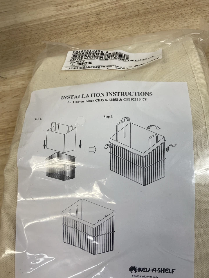 Rev-A-Shelf forro de tela lateral para cesta de punta - bronceado Foto 1 de 1