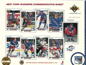 New York Rangers Upper Deck Commemorative Sheet / 1 of 3 series #25373 / 25700 - Picture 1 of 1