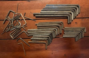 Antique Vintage - Large Lot of Allen type wrenches - variety of sizes - cnt 50 - Picture 1 of 6