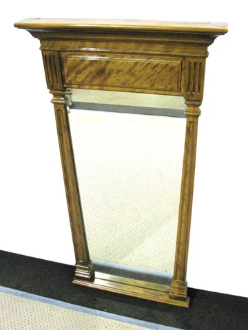 Ethan Allen Maple Pier or Hall Mirror Neoclassic Style 48" X 24" Cover