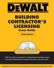 DEWALT Building Contractor's Licensing Exam Guide (DEWALT Series) - GOOD