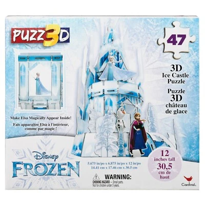 Disney Frozen 47 Piece Puzz3D Ice Castle Puzzle by Cardinal New - Image 1 of 3