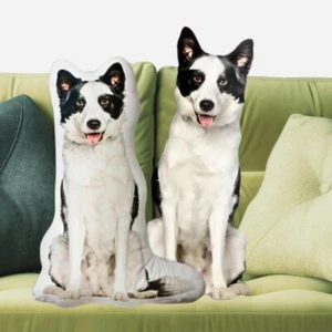 Cuscino personalizzato a forma di animale domestico, cuscino fotografico 3D, cuscino per cani, regalo per animali domestici, regalo per cani - Foto 1 di 8
