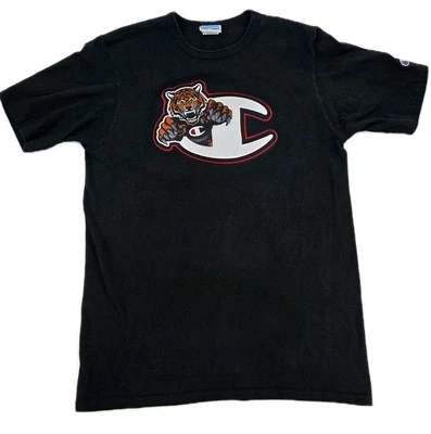 Champion Shirt  Vintage 90s 00s Tiger Embroidered Logo Tee Size Large Y2K - Image 1 of 4