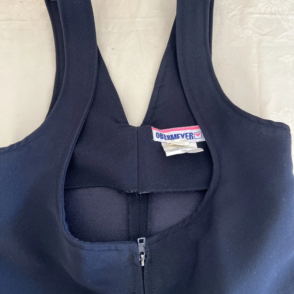 Obermeyer Ski Bib Stirrup Jumpsuit Size Women Size 10R Black Wool Nylon - Image 1 of 4