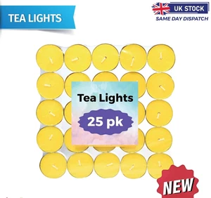 Citronella Tealight Candles Mosquito Fly Insect Repeller Pack of 25 - Picture 1 of 2
