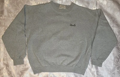 Sudadera de Golf Izod Vintage Años 90 Gris Para Hombre Gris Medio Manga Larga Bordada Foto 1 de 4