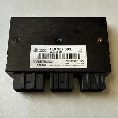 ✅ Módulo de control de remolque con barra de remolque Audi Q7 2005-2012 4L0907383 OEM Foto 1 de 2