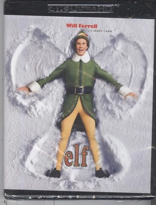 Elf (2025 4K Ultra HD + Blu-ray) Will Ferrell James Caan Bob Newhart Comedy Foto 1 de 2