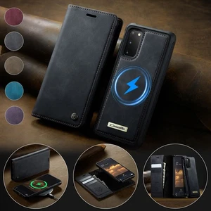 For Samsung S24 FE/S24+/S25+ Ultra Removable Leather Wallet Case Card Flip Cover - Picture 1 of 25