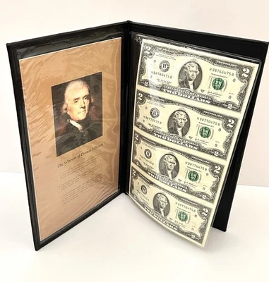 Sheet of 4 Series 2003-A $2 St. Louis Missouri ￼in Folder - Image 1 of 4