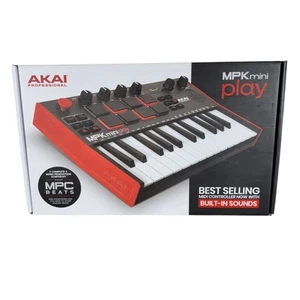 Akai Professional MPK Mini Play 25-Key Keyboard Midi Controller Built In Sounds - Picture 1 of 7
