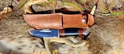 Vintage Utica Knife & Razor Co, Chicago, Czechoslovakia Fixed Blade Knife - Image 1 of 4