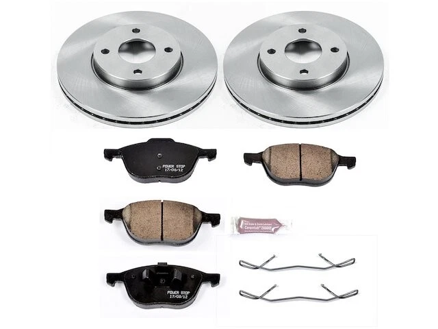 Комплект переднего тормозного колодки и ротора Power Stop 67DDFB58 для Ford Focus 2005 2006 2007 - Изображение 1 из 1