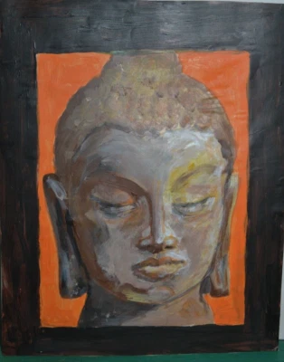 Pintura Acrílica Original "Buda. Meditación". Firmado Foto 1 de 4