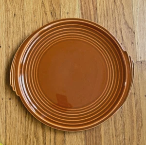 Vintage Edwin M. Knowles Yorktown Terra Cotta Chop Plate – 11.5” – Art Deco USA - Picture 1 of 8