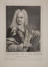 Giuseppe Nicola Nasini (1657-1736) Portrait Copperplate From Billy Approx. 1730