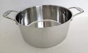 Emeril Nucleo Rame Acciaio Inox 6 Qt Stock Pentola Salsa Padella 10,5” 2 Manici - Foto 1 di 11